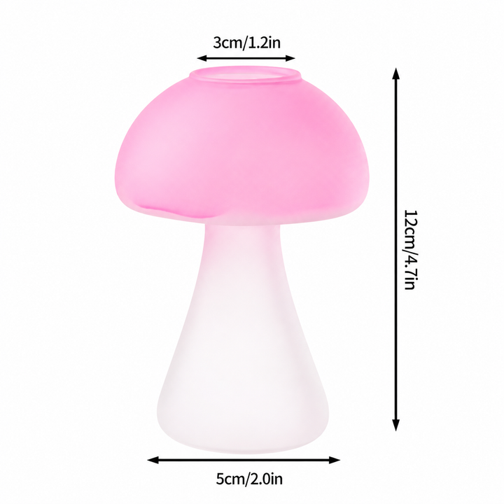 Creative Mushroom Glass Hydroponic Terrarium Bud Vase