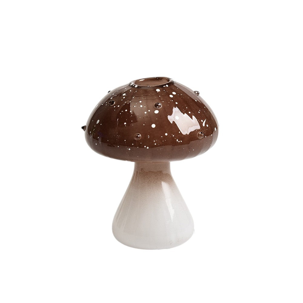 Creative Mushroom Glass Hydroponic Mini Vase