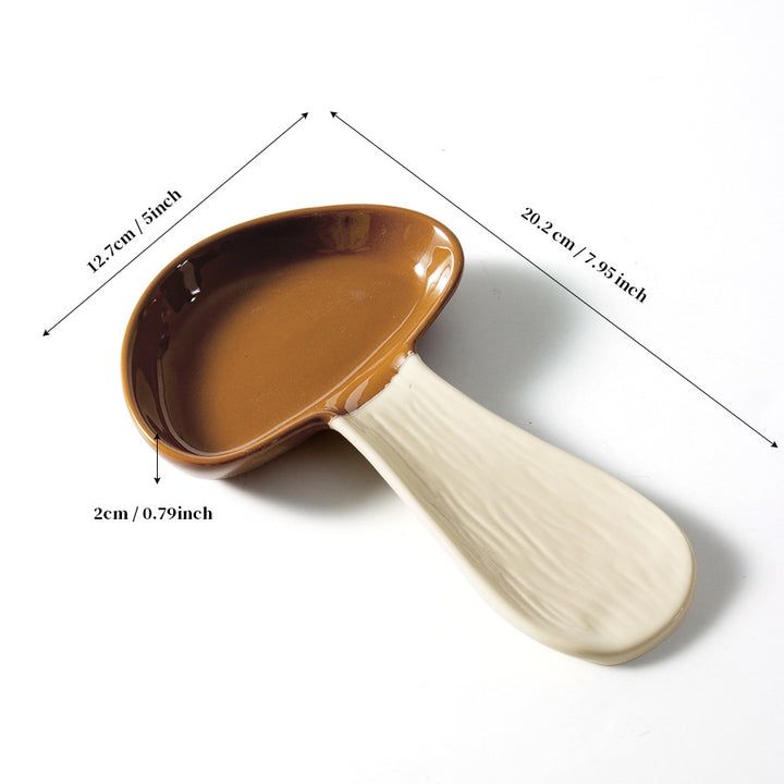 Creative Mushroom Spoon Rest Tray - Kitchen Utensil Holder