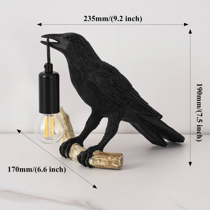 Creative Raven Bird Table Lamp | Accent Night Light