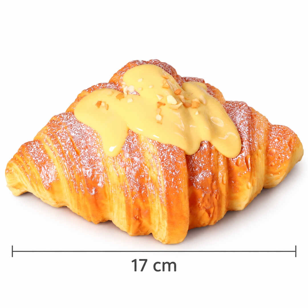Croissant Slow Rising Squishy Toy – Soft Bread Stress Relief