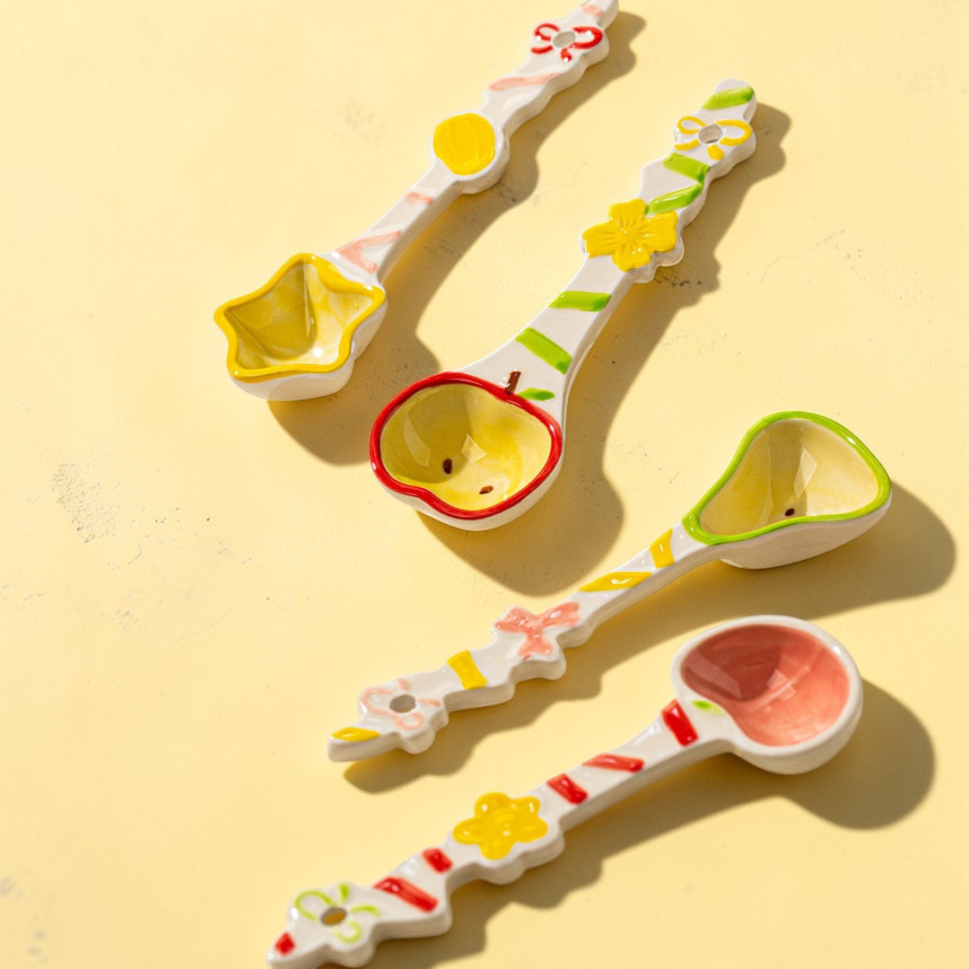 Cute Ceramic Spoon – Fruit Series Dessert Spoon