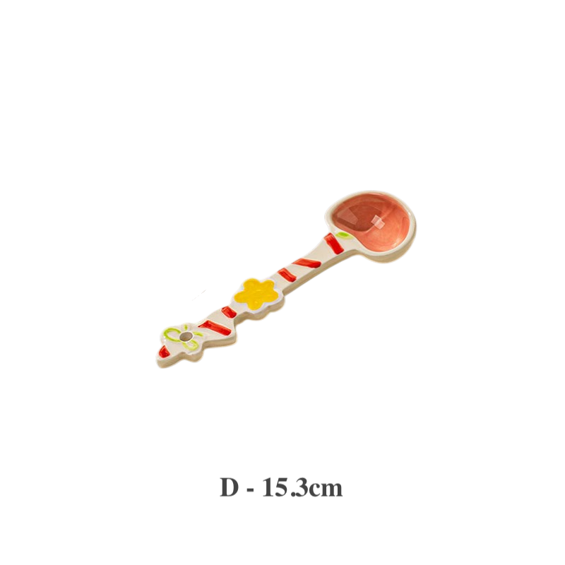 Cute Ceramic Spoon – Fruit Series Dessert Spoon