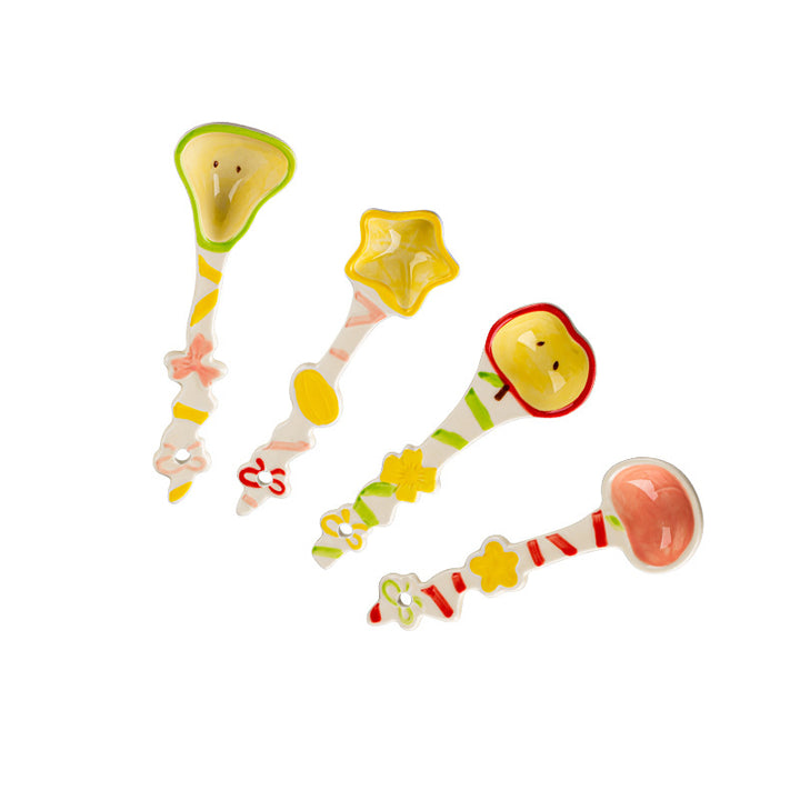 Cute Ceramic Spoon – Fruit Series Dessert Spoon