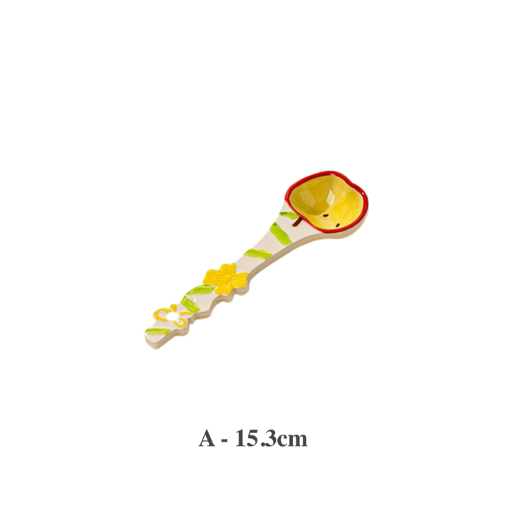 Cute Ceramic Spoon – Fruit Series Dessert Spoon
