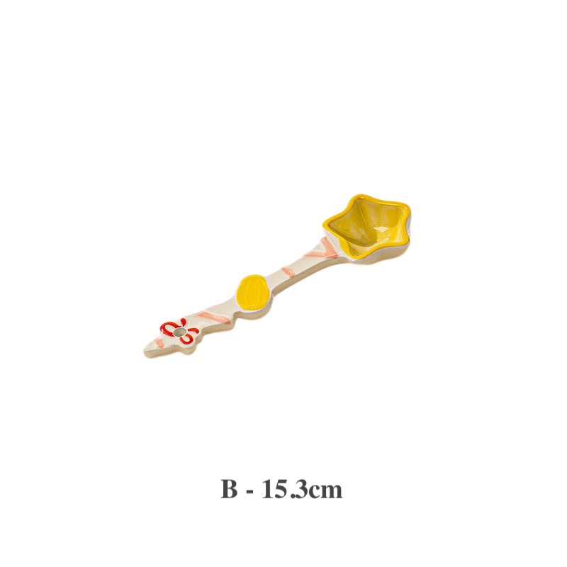 Cute Ceramic Spoon – Fruit Series Dessert Spoon
