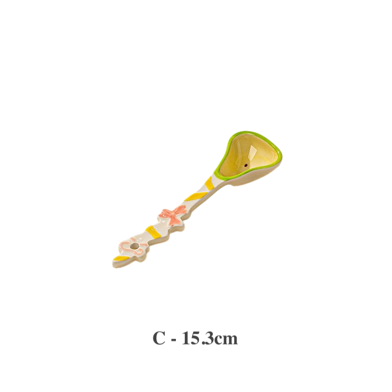 Cute Ceramic Spoon – Fruit Series Dessert Spoon