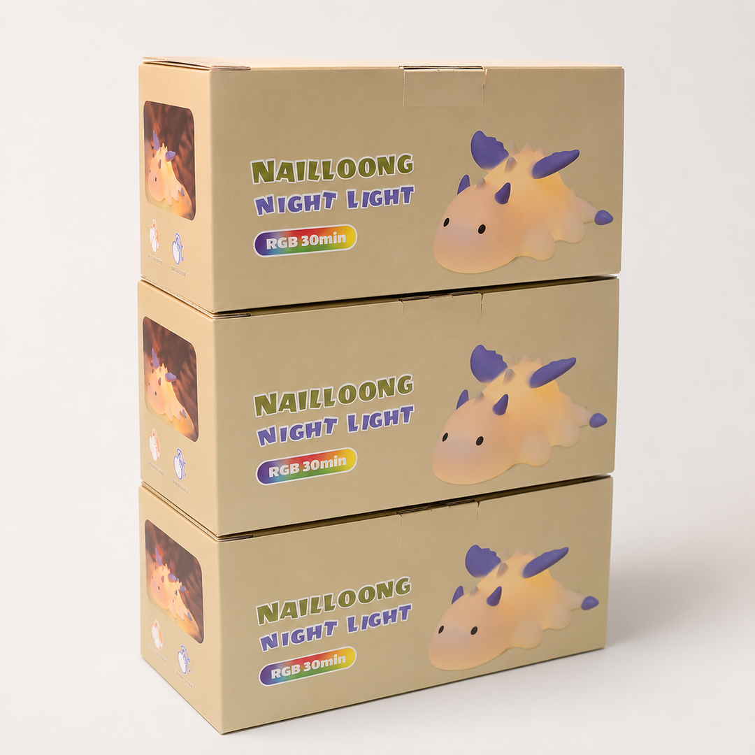 Cute Dinosaur Night Light – Rechargeable RGB Bedside Lamp