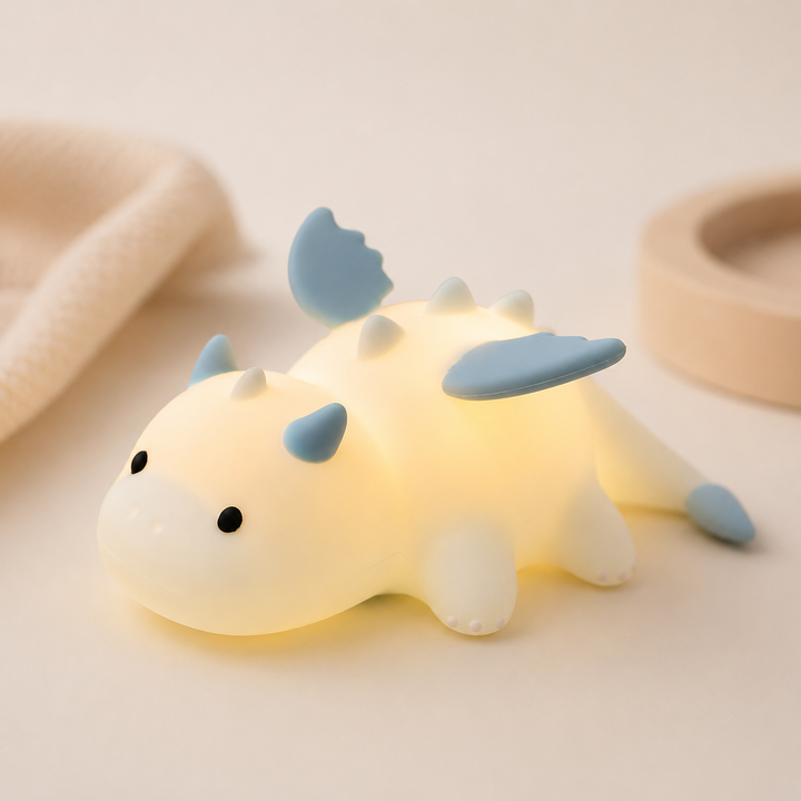 Cute Dinosaur Night Light – Rechargeable RGB Bedside Lamp