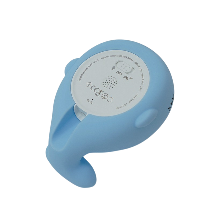 Cute Whale Silicone Night Light Lamp
