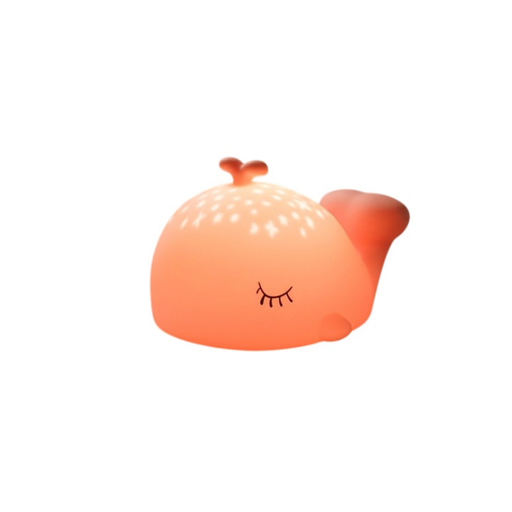 Cute Whale Silicone Night Light Lamp