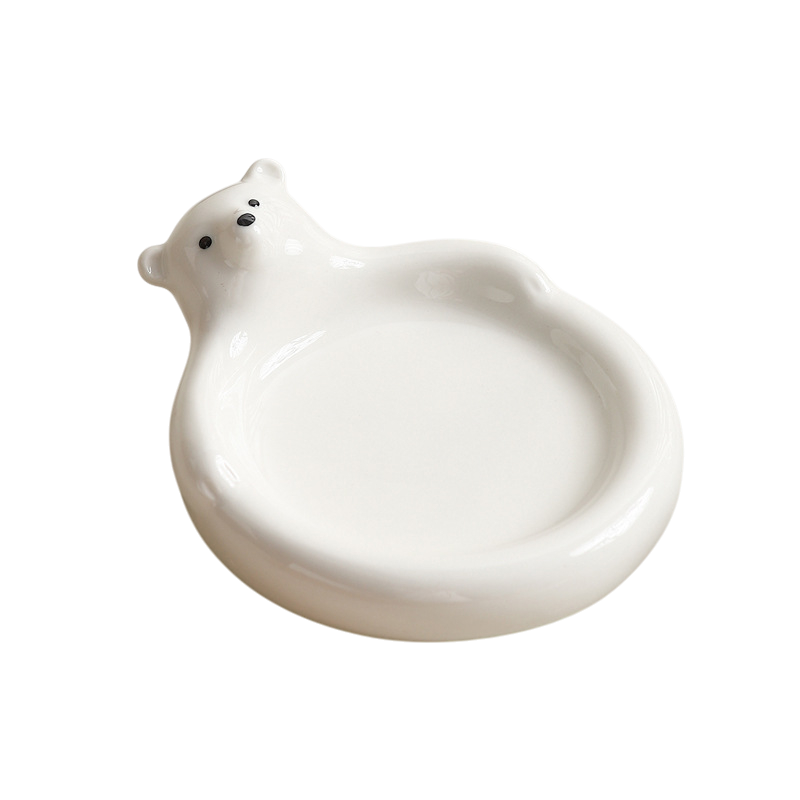 Cute Animal Ceramic Dipping Dish | Cartoon Sauce Plate