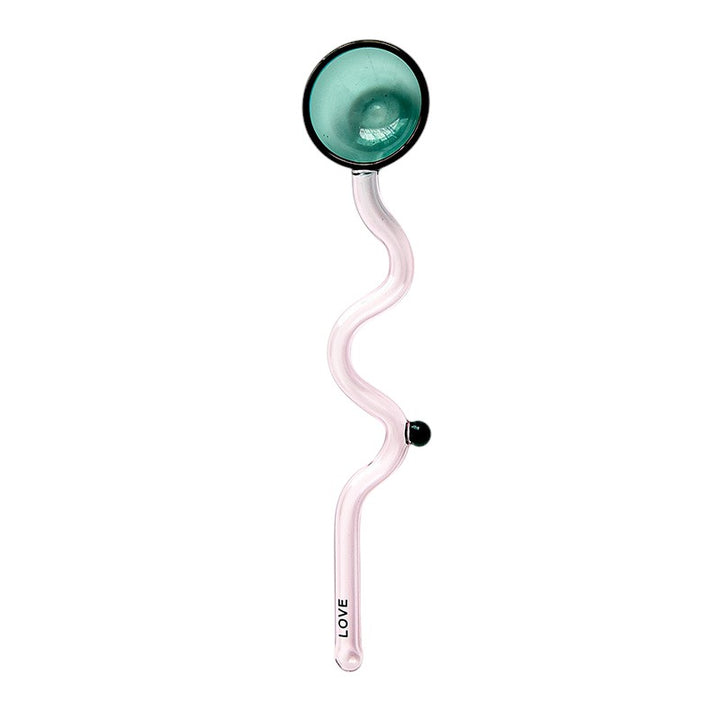 Cute Candy-Colored Stirring Glass Spoon