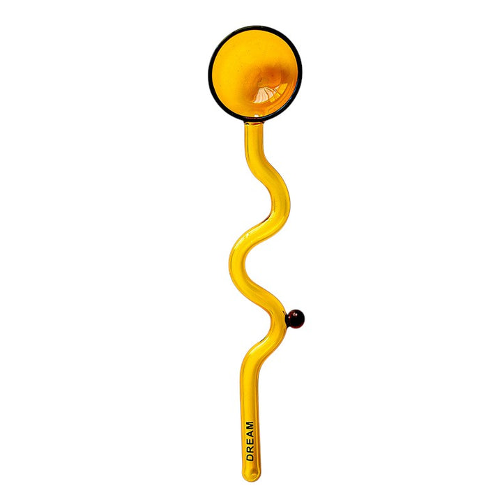Cute Candy-Colored Stirring Glass Spoon