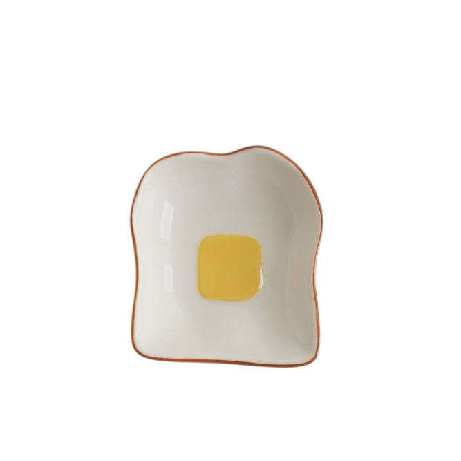 Cute Ceramic Sauce Dish – Cartoon Mini Snack Plate for Dips 