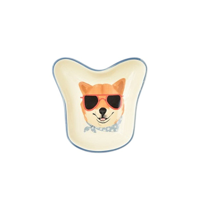 Cute Dog Design Ceramic Sauce Dish