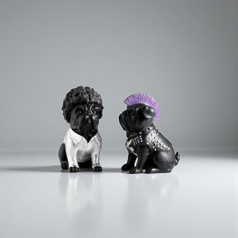 Cute French Bulldog Resin Figurine
