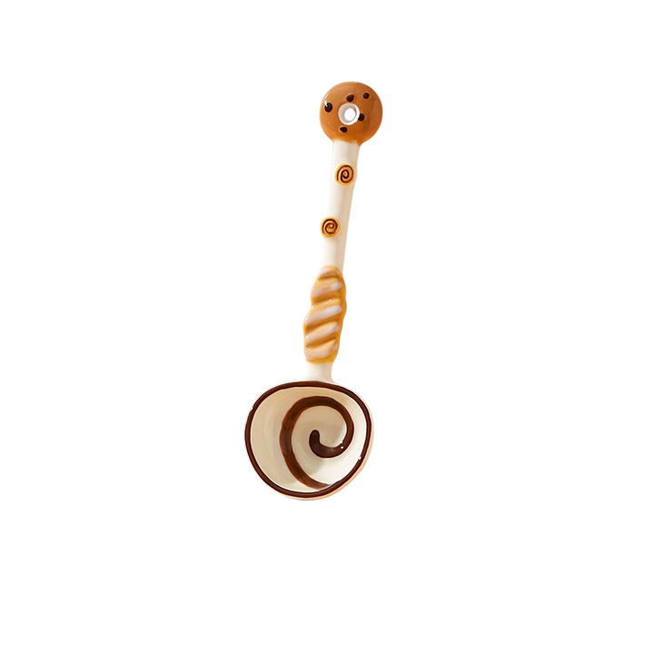 Cute Pastry-Shaped Ceramic Spoons | Underglaze Soup Spoons