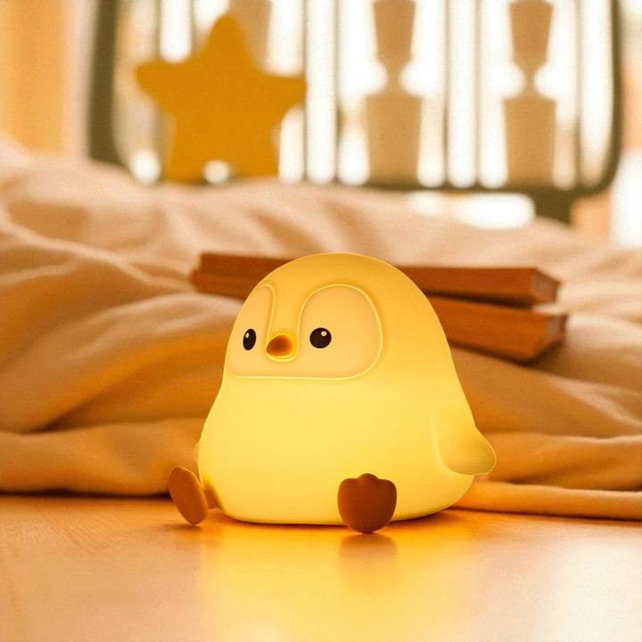 Cute Penguin Silicone Night Light – USB Rechargeable