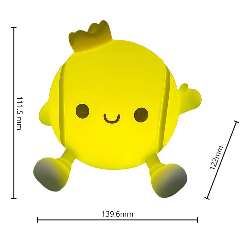 Cute Tennis Ball Silicone Night Light