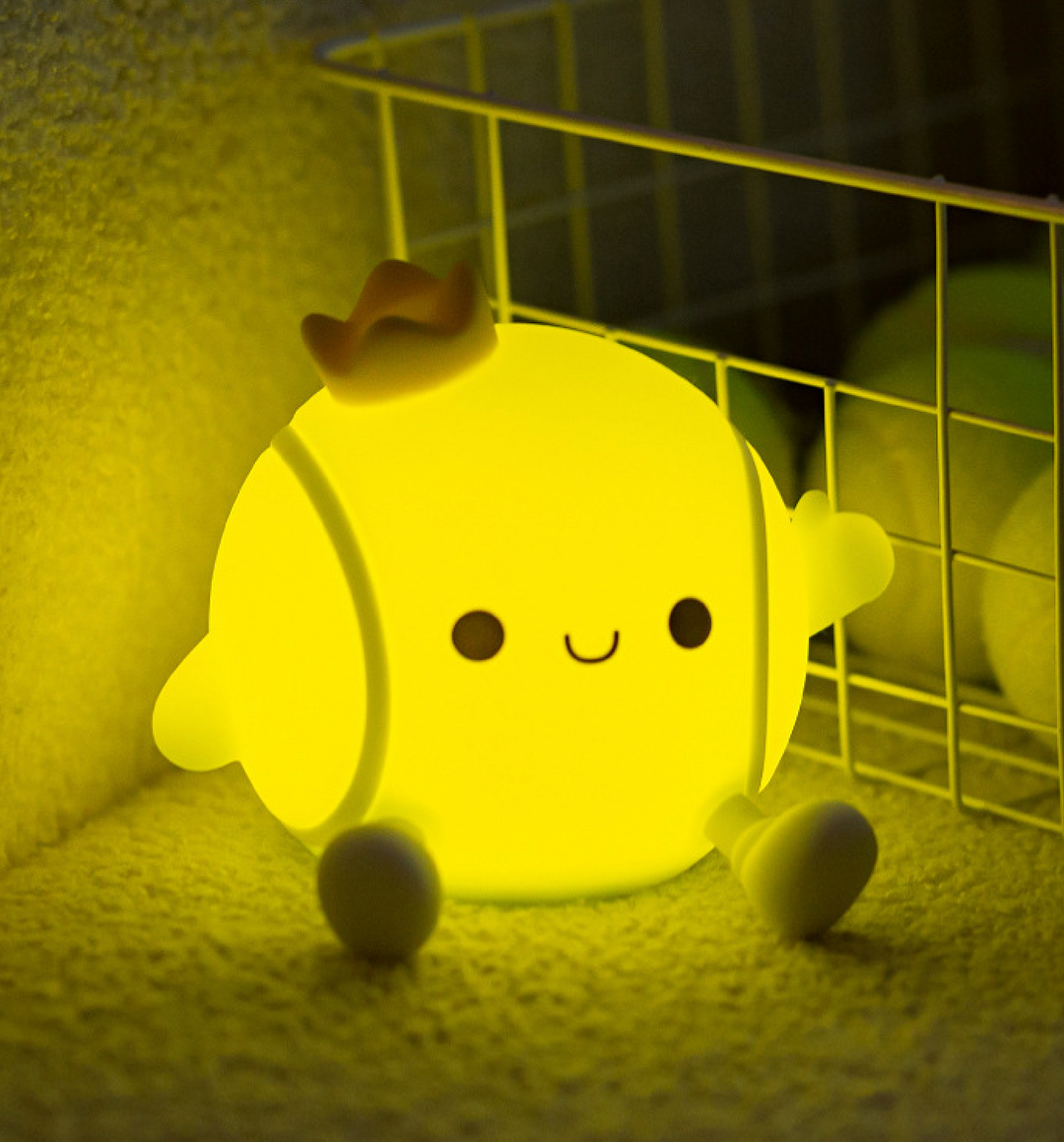 Cute Tennis Ball Silicone Night Light