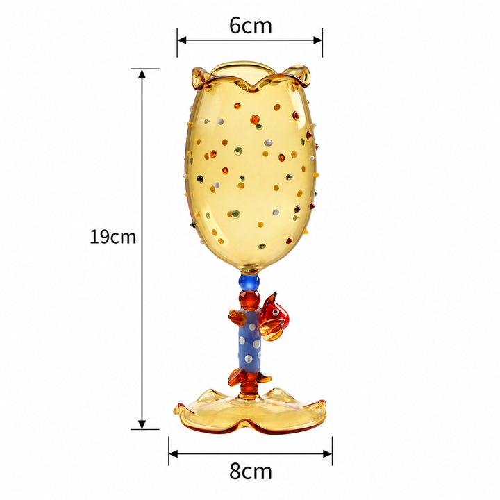 Dachshund Glass Goblet – Colourful 3D Sausage Dog Wine Glass