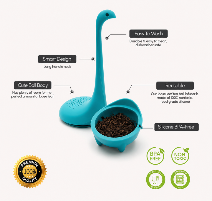 Dinosaur Tea Infuser Silicone Loose Leaf Tea Strainer