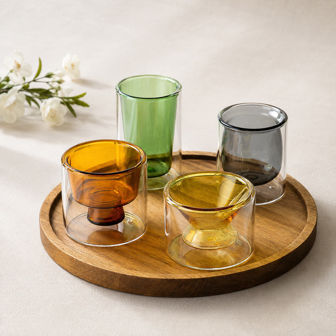 Double Wall Glass Coffee Cup | Insulated Espresso Mug