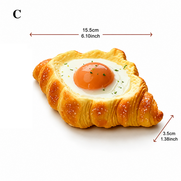 Egg Toast Squishy Stress Relief Toy | Slow Rising Scented PU