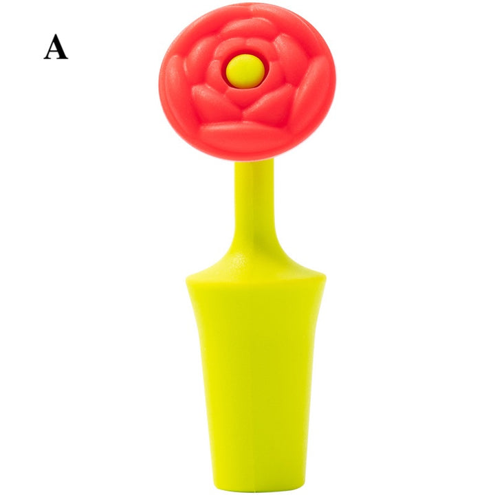 Flower Silicone Wine Stopper Cute Bottle Sealer