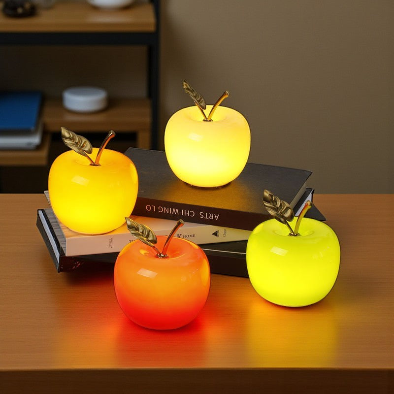 Fruit-Shaped Mini Night Light – Battery-Powered Ambient Lamp
