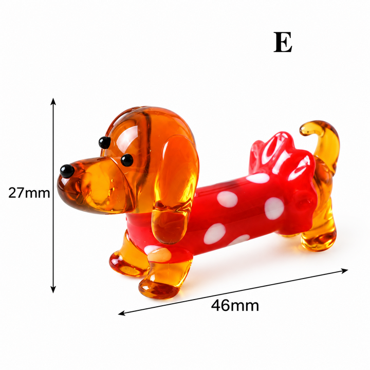 Glass Dachshund Ornament – Sausage Dog Mini Figurine