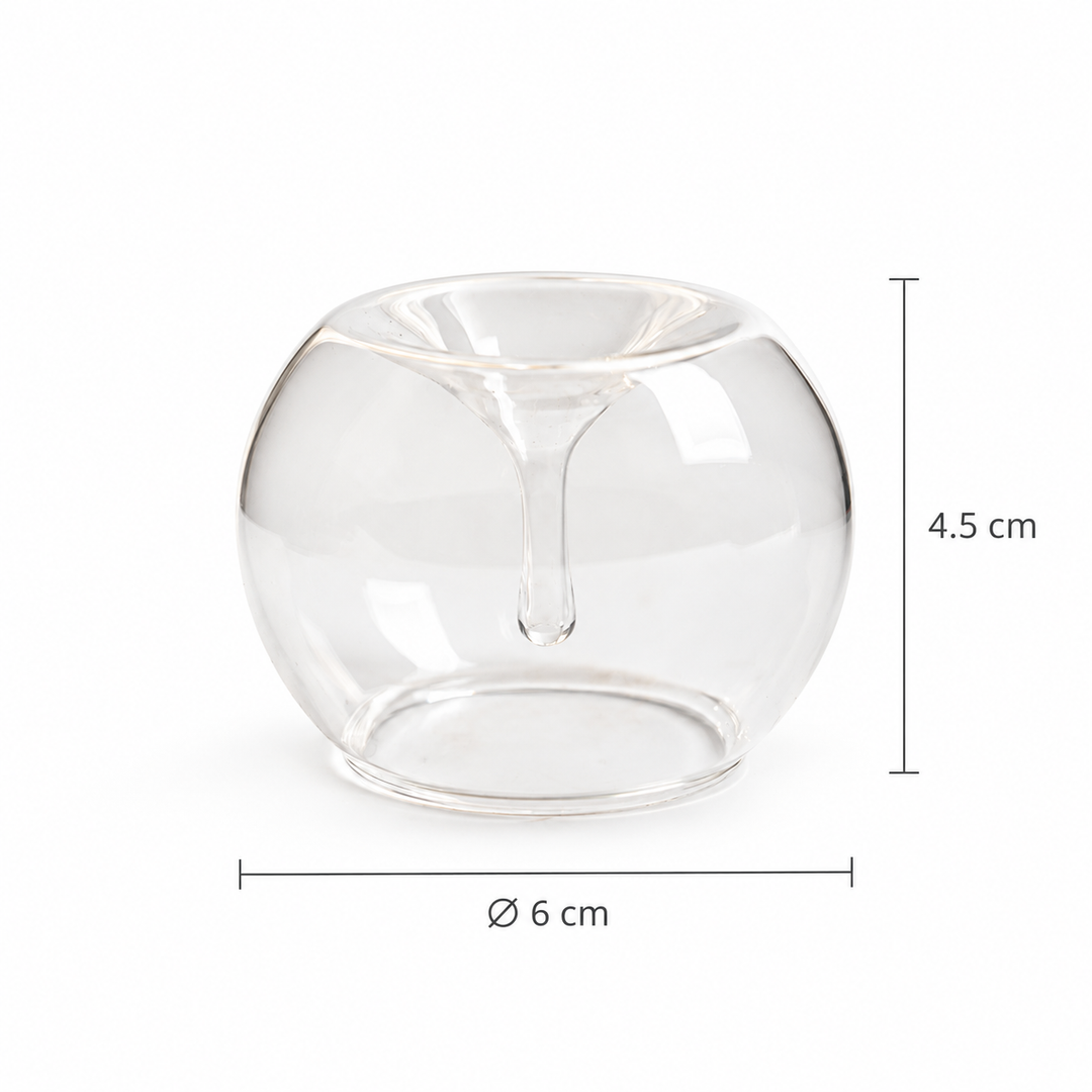 Glass Incense Holder – Round Minimalist Stick Burner