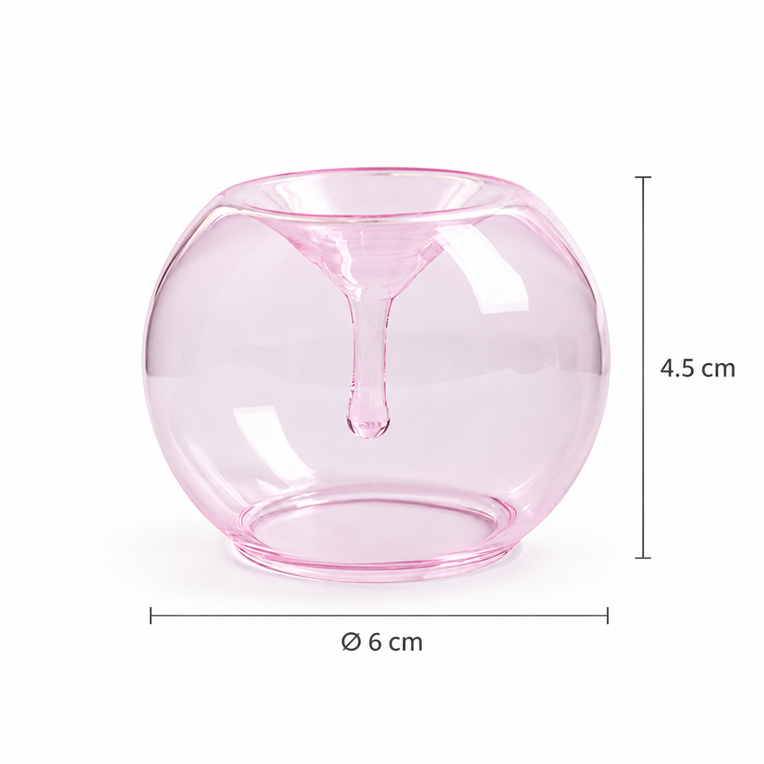 Glass Incense Holder – Round Minimalist Stick Burner