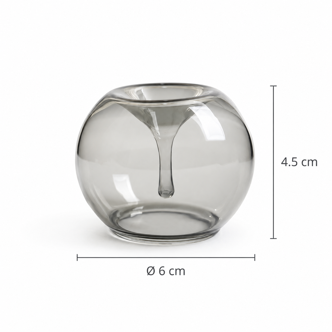 Glass Incense Holder – Round Minimalist Stick Burner