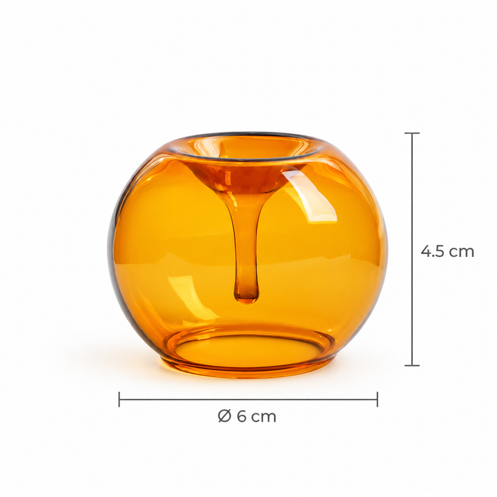Glass Incense Holder – Round Minimalist Stick Burner