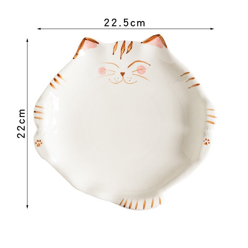 Ceramic Cat Bowl – Cute Fruit & Salad Plate