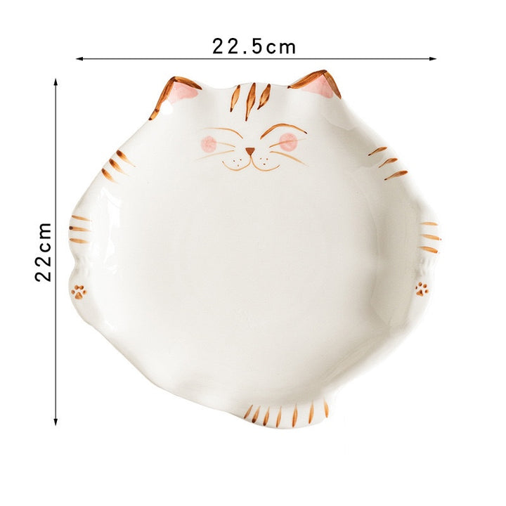 Ceramic Cat Bowl – Cute Fruit & Salad Plate