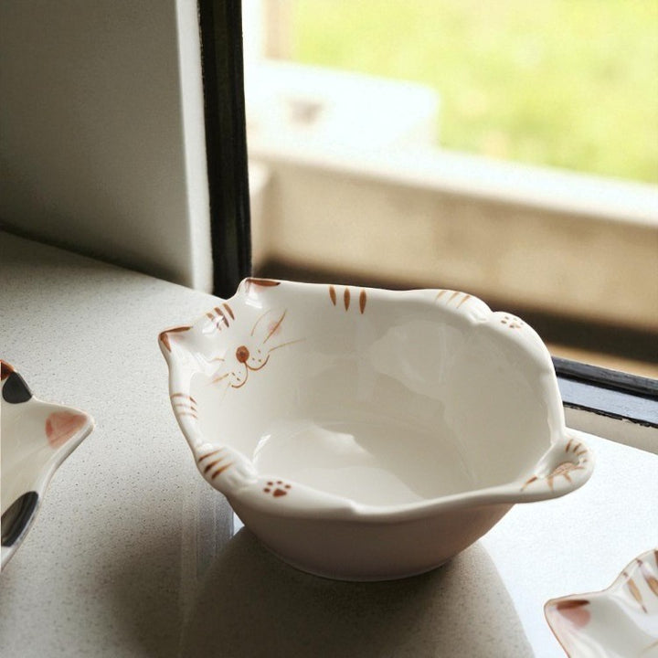 Ceramic Cat Bowl – Cute Fruit & Salad Plate