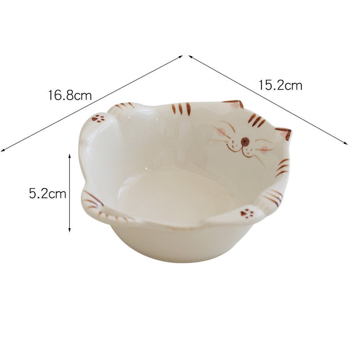 Ceramic Cat Bowl – Cute Fruit & Salad Plate