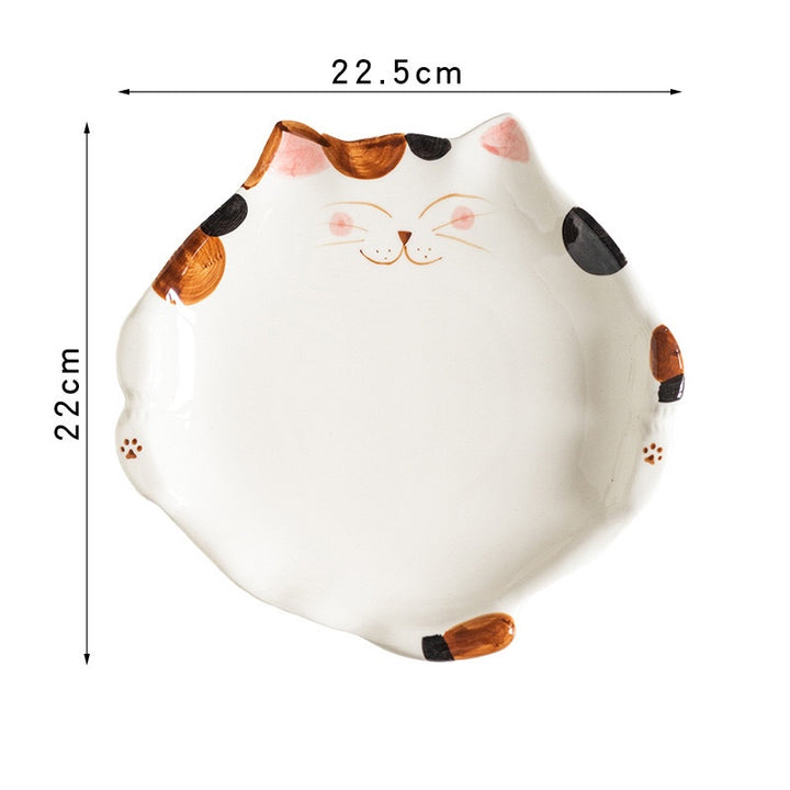 Ceramic Cat Bowl – Cute Fruit & Salad Plate