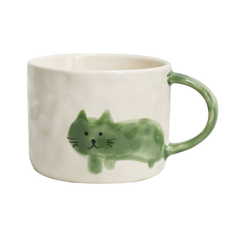 Hand-Painted Underglaze Ceramic Cat Mug | 300ml