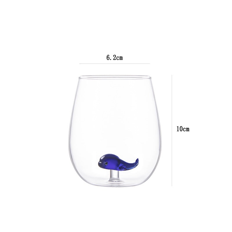 High Borosilicate 3D Animal Cartoon Glass Cup
