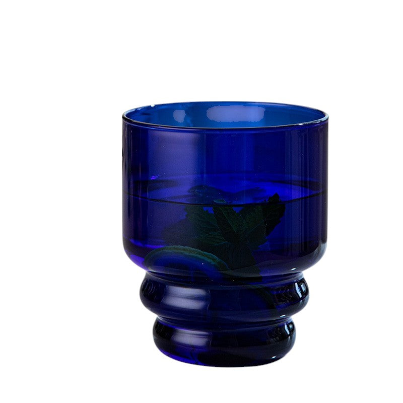 High Borosilicate Colored Glass Stackable Coffee & Tea Cups