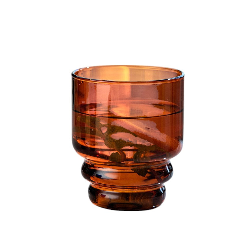 High Borosilicate Colored Glass Stackable Coffee & Tea Cups