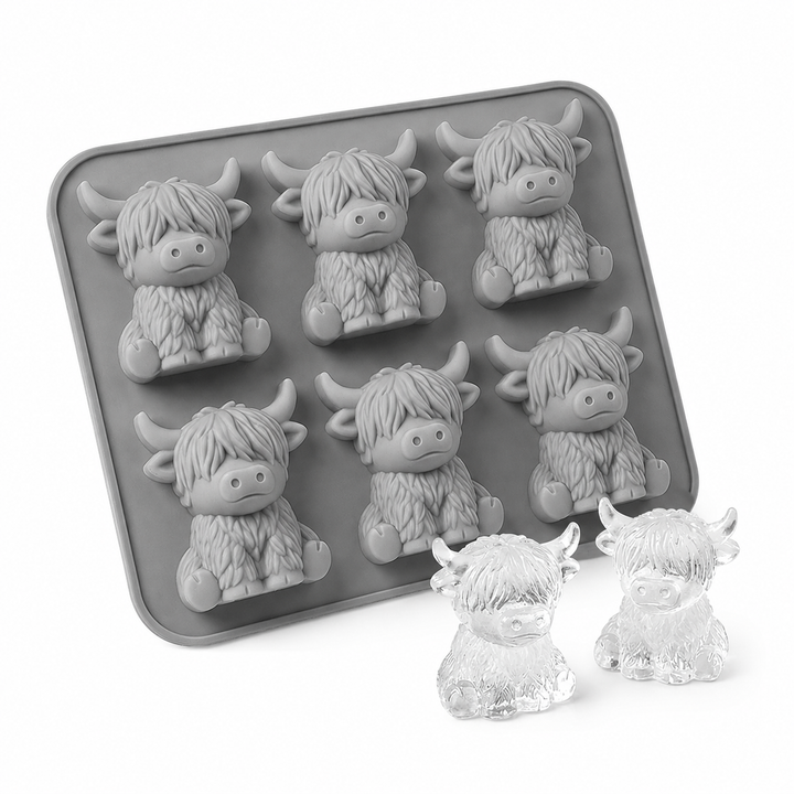 Highland Cow Silicone Ice Cube Mold