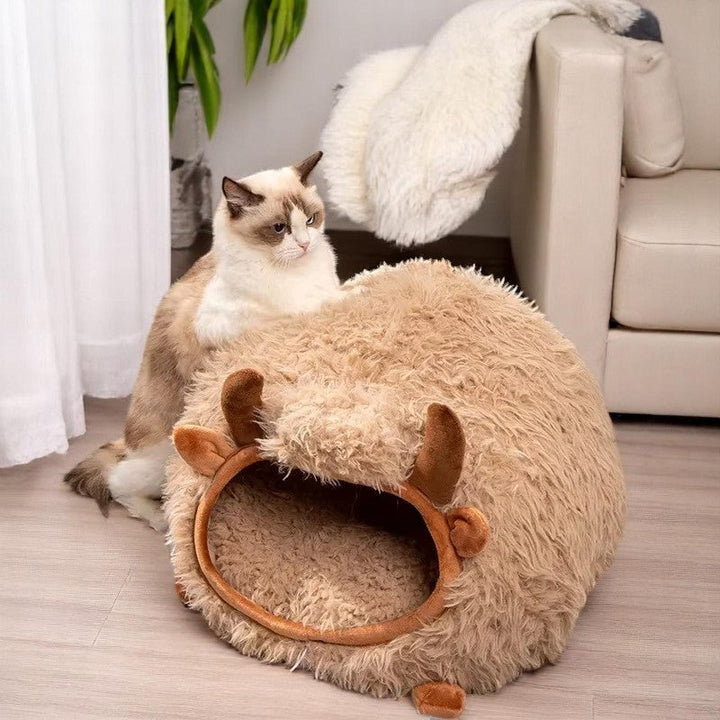 Highland Cattle Design Cat Bed (45x40x40cm)