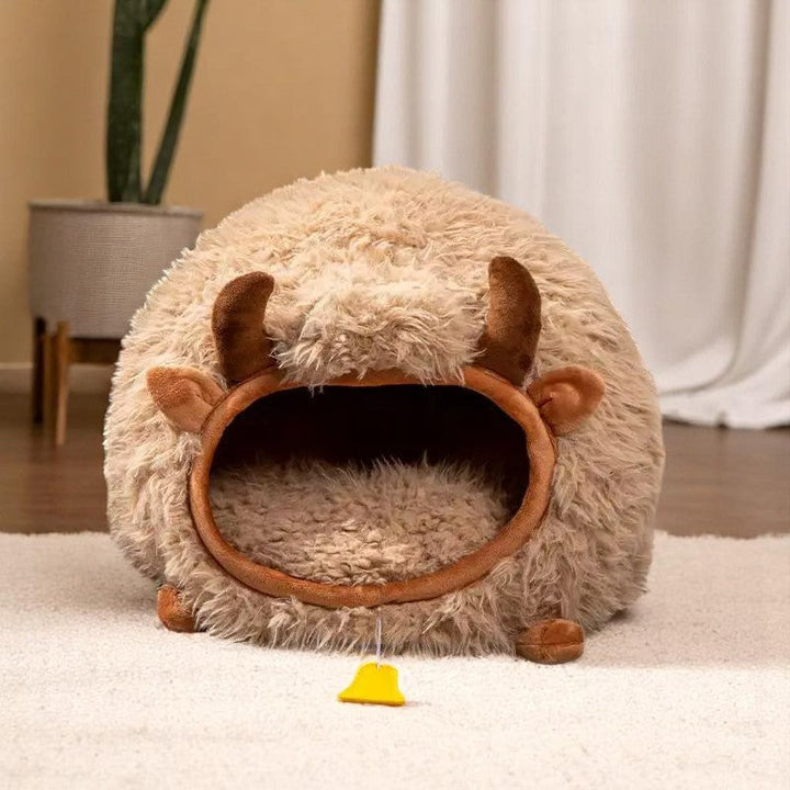 Highland Cattle Design Cat Bed (45x40x40cm)
