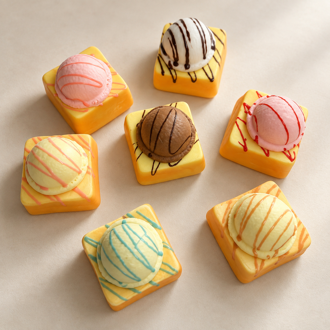 Ice Cream Toast Squishy Toy – Dessert Stress Relief Fidget