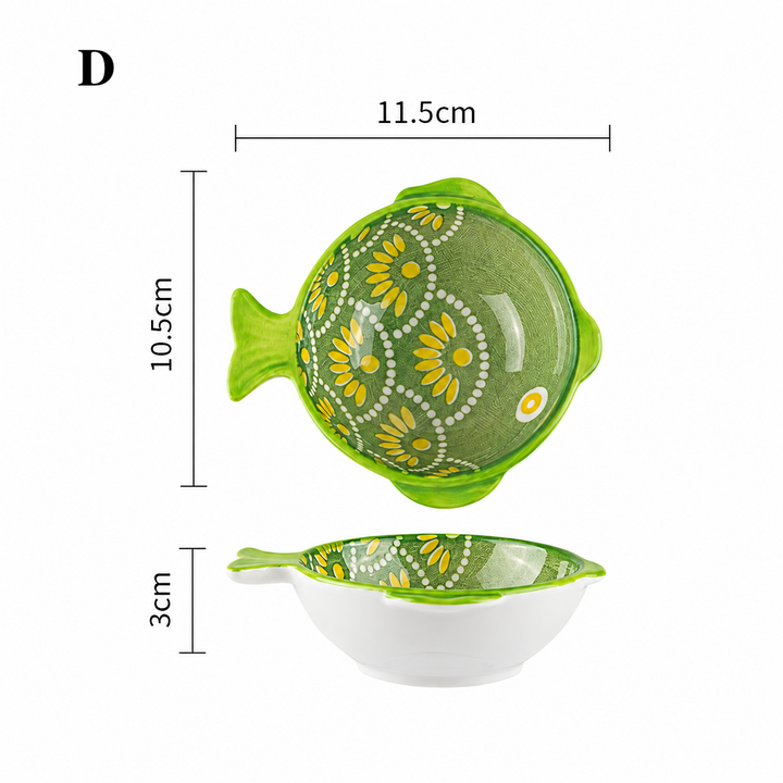 Japanese Fish Sauce Dish, Ceramic Soy Sauce Dipping Bowl